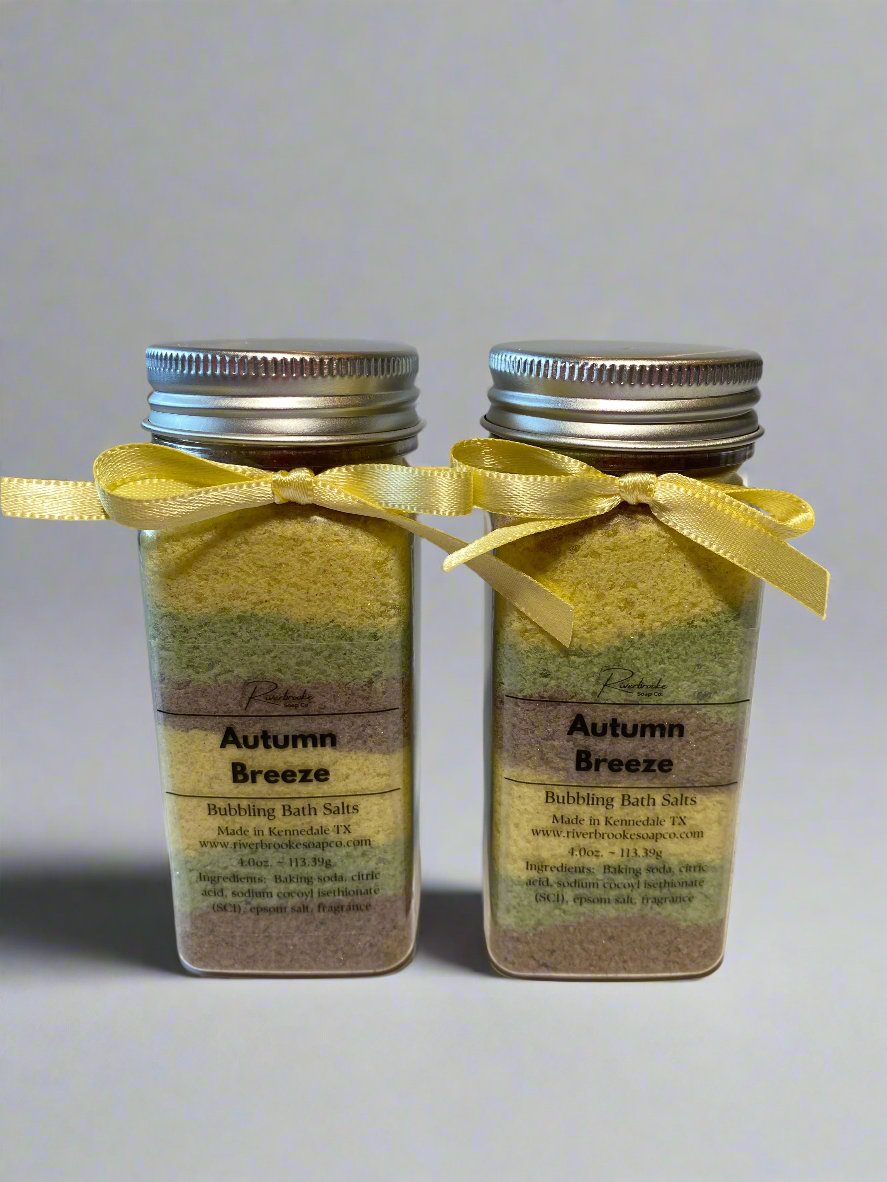 Autumn Breeze Bubbling Bath Salts Riverbrooke Soap Company