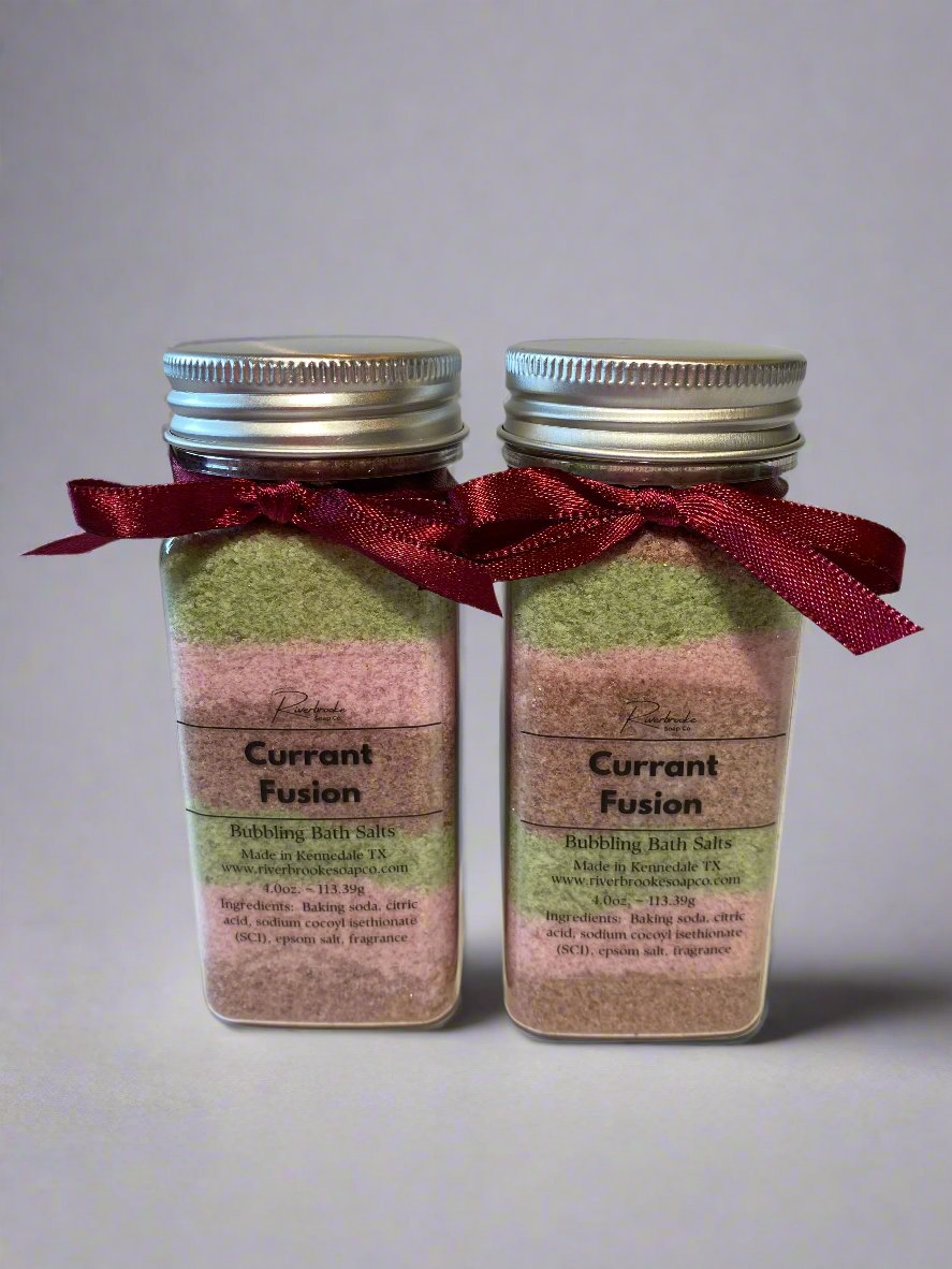 Currant Fusion Bubbling Bath Salts Riverbrooke Soap Company