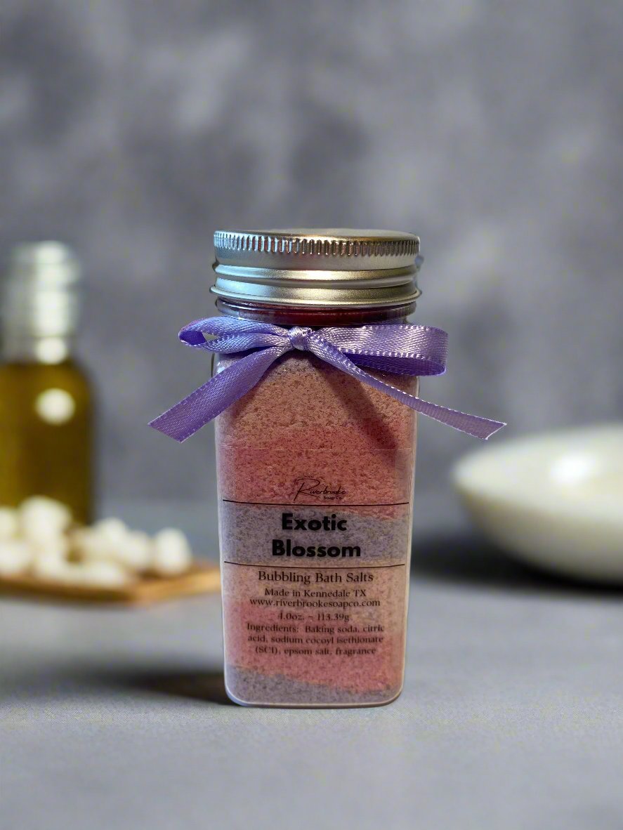 Exotic Blossom Bubbling Bath Salts Riverbrooke Soap Company