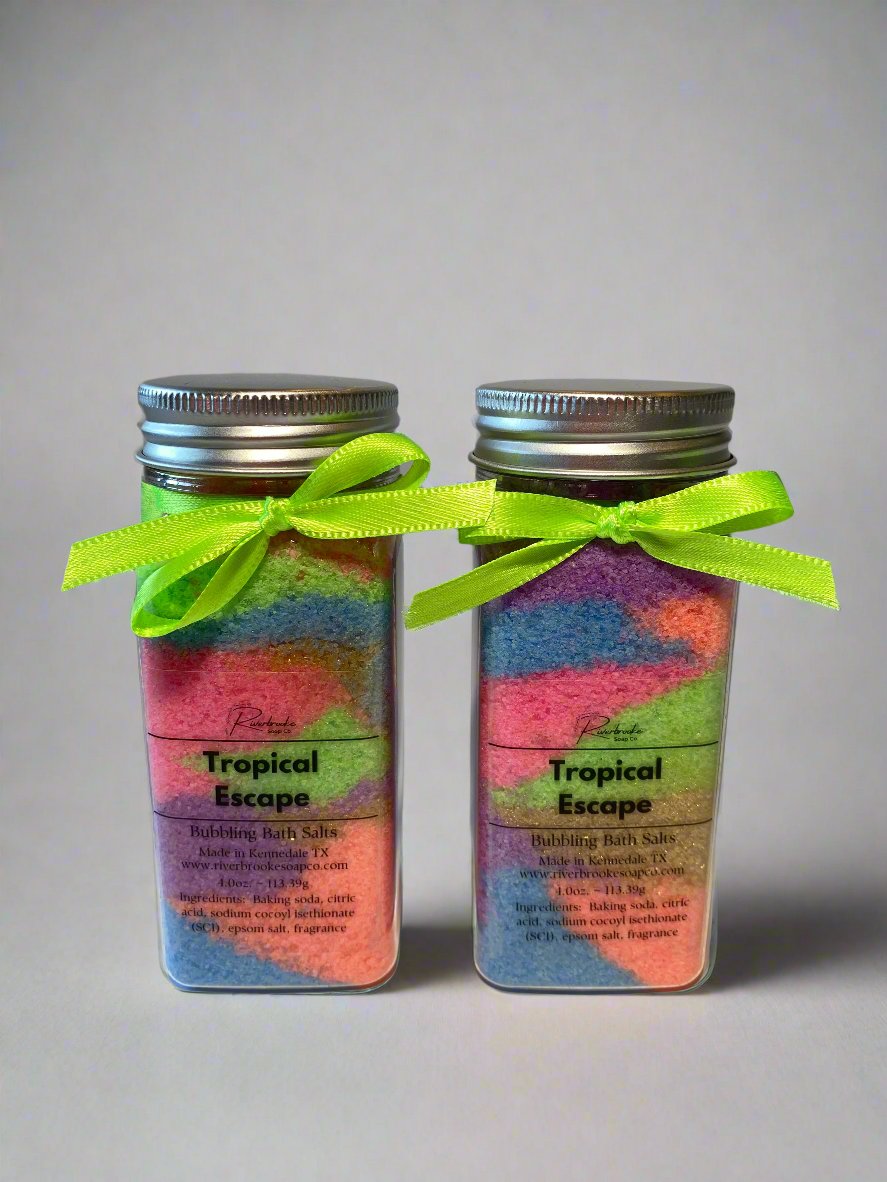 Tropical Escape Bubbling Bath Salts Riverbrooke Soap Company