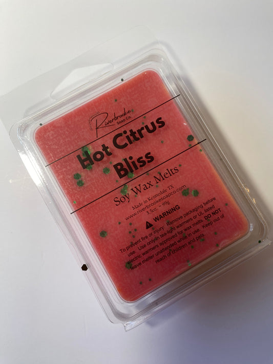 Hot Citrus Bliss Wax Melt Riverbrooke Soap Company