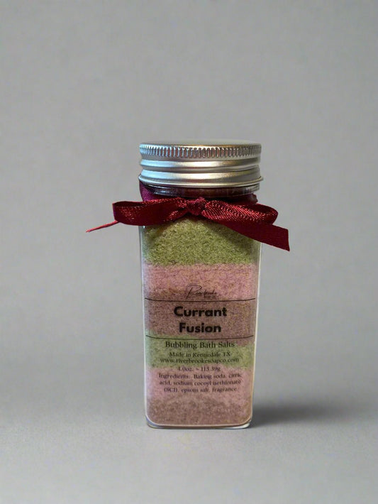 Currant Fusion Bubbling Bath Salts Riverbrooke Soap Company