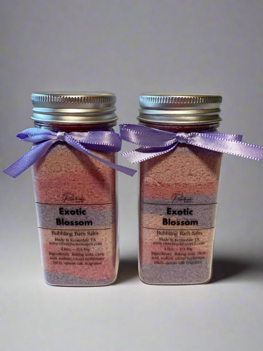 Exotic Blossom Bubbling Bath Salts Riverbrooke Soap Company