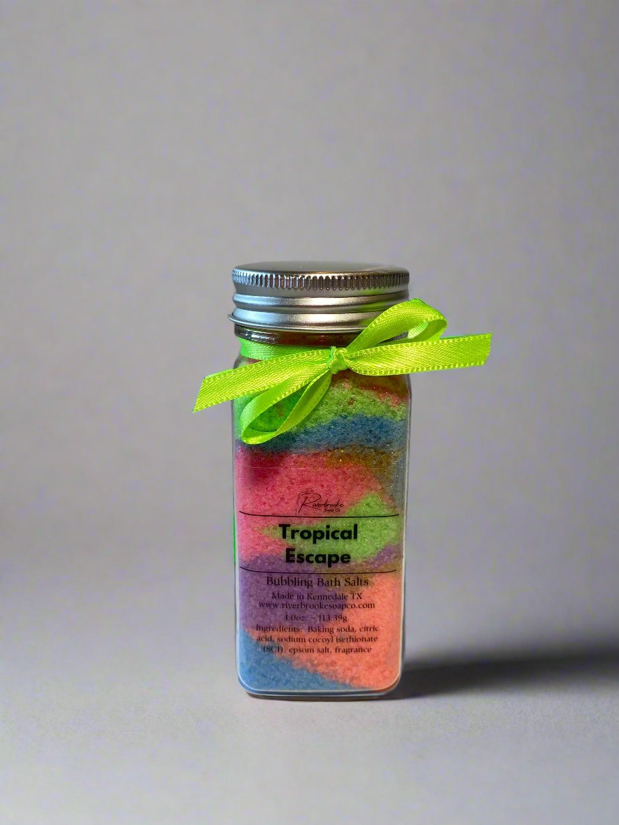 Tropical Escape Bubbling Bath Salts Riverbrooke Soap Company